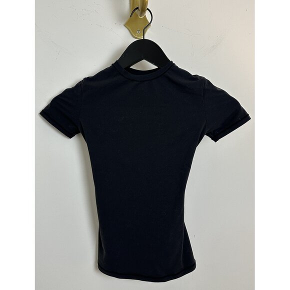SKIMS Fits Everybody T-Shirt in Onyx Black Size XX-Small - Picture 7 of 11